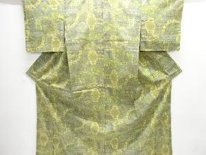 花唐草模様織り出し西陣お召着物